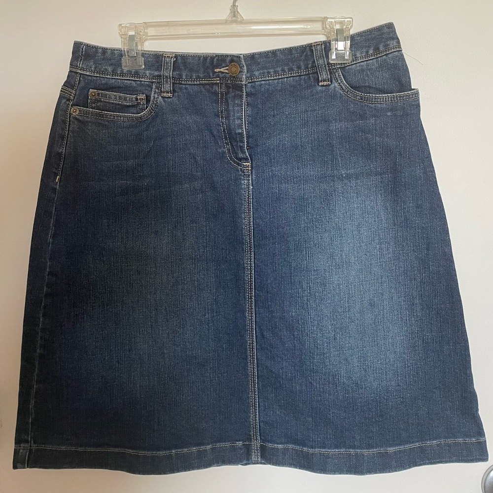 Boden classic denim skirt